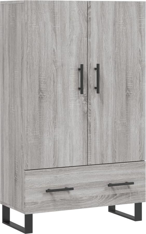 Prolenta Premium INFIORI Hoge kast 69 5x31x115 cm bewerkt hout grijs sonoma eikenkleurig - Foto 6