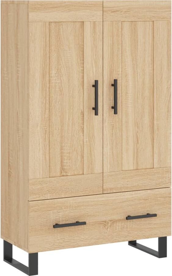 VidaXL Hoge Kast Sonoma Eiken 69 5x31x115 cm Hoge Kast Kasten Houten Kast Opbergkast Salontafel - Foto 2
