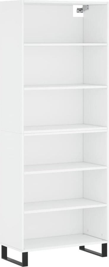 VidaXL -Hoge-kast-69 5x32 5x180-cm-bewerkt-hout-wit - Foto 8