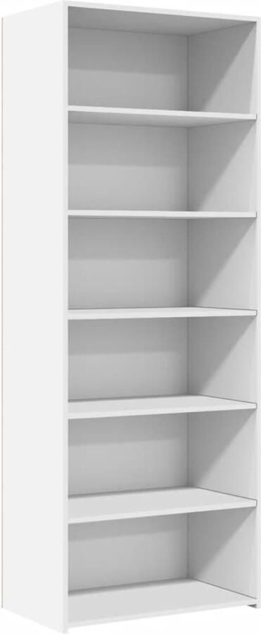 VidaXL Hoge kast 70x41x185 cm bewerkt hout wit