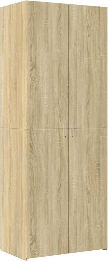 VidaXL Hoge kast 70x42 5x185 cm bewerkt hout sonoma eikenkleurig - Foto 2