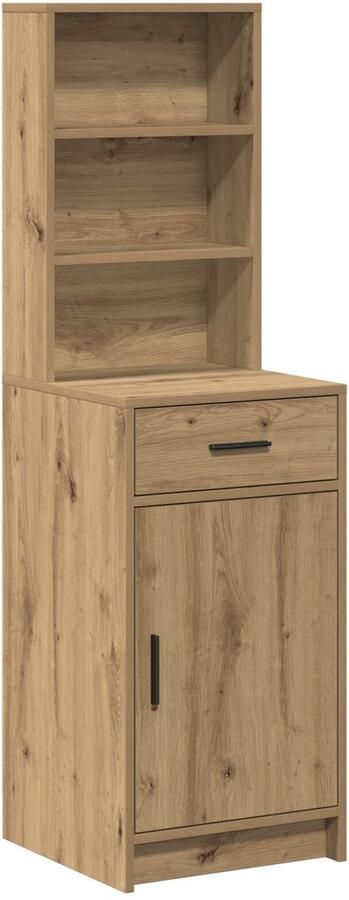 VidaXL Ambachtelijk eiken Spaanplaat Compact Ambachtelijk eiken dressoir - Foto 2