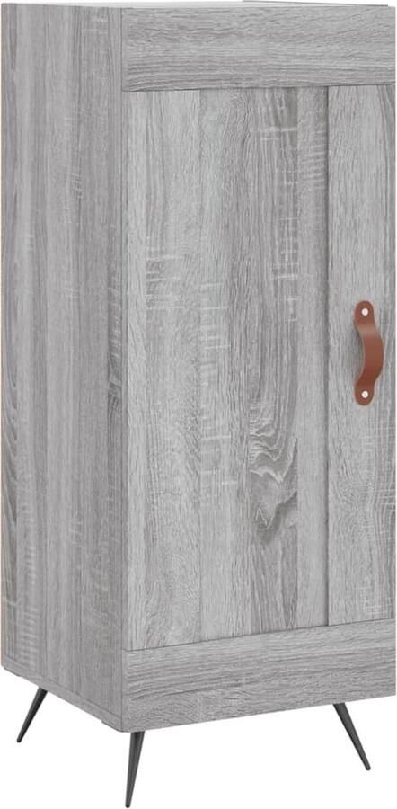 VidaXL Hoge Kast Bewerkte Hout Grijs Sonoma Eiken Hoge Kast Grijze Kast Houten Kast Salontafel