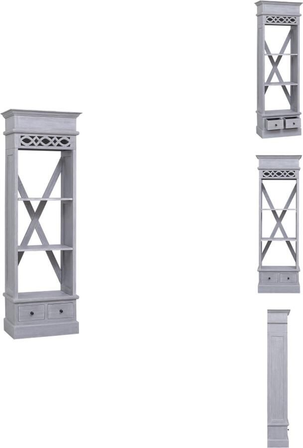 VidaXL Hoge Kast Hoge Kasten Opbergkast Opslagkast Hoge kast 60x30x175 cm massief mahoniehout