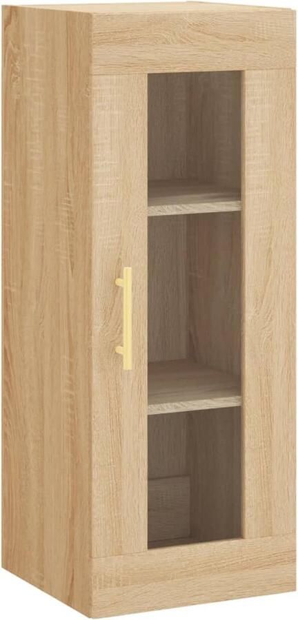 VidaXL Hoge kast Sonoma eiken 180 cm Hoge Kast Kasten Salontafel Eiken Kleur Houten Kast