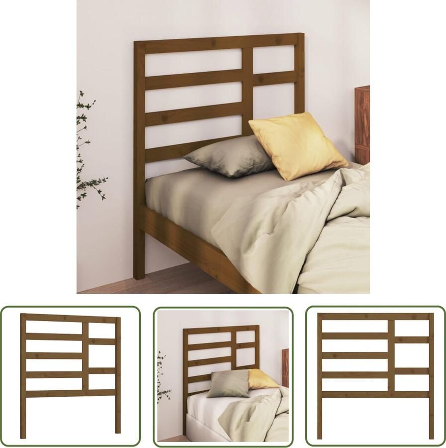 The Living Store Houten Hoofdeinde Grenenhout 81 x 4 x 104 cm Klassieke Uitstraling Houten Hoofdbord Hoofd Bord Hoofdeinde Klassieke Stijl Grenenhout