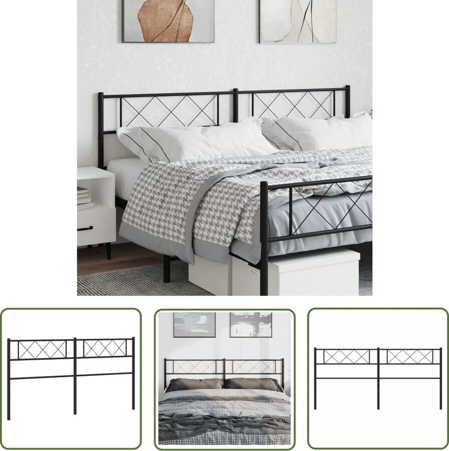 The Living Store Hoofdbord Classic Bedaccessoires 198 x 3 x 90 cm Zwart Hoofdbord Hoofdbekleding Slaapcomfort Beddecoratie Modern