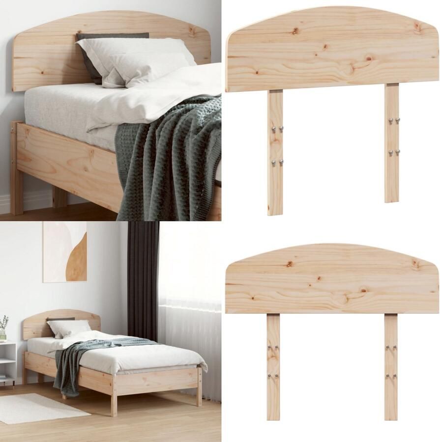 VidaXL Hoofdbord 100 cm massief grenenhout Hoofdbord Hoofdborden Bed Hoofdbord Bedhoofdbord