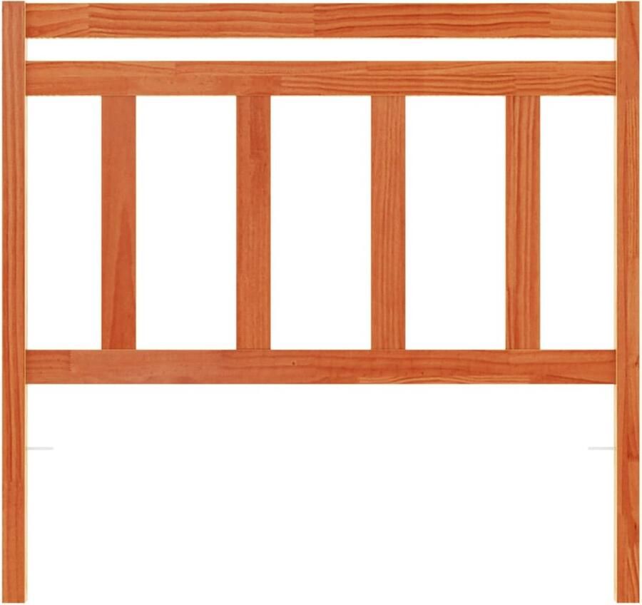 VidaXL Hoofdbord 100 cm massief grenenhout wasbruin - Foto 4