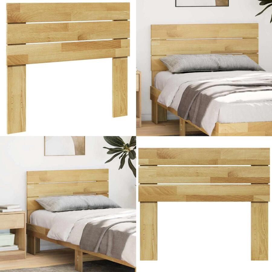 VidaXL Hoofdbord 100 cm massief hout eiken Hoofdeinde Hoofdeinden Bed Hoofdeinde Paneel
