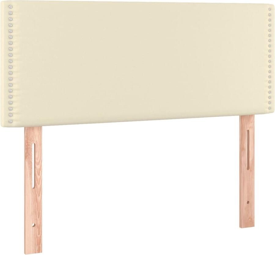 VidaXL Hoofdbord 100x5x78 88 cm kunstleer crÃ¨mekleurig