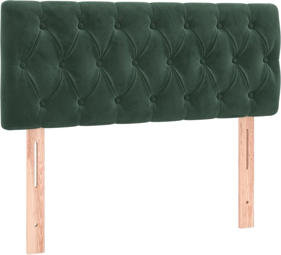 VidaXL Hoofdbord 90x7x78 88 cm fluweel donkergroen - Foto 3