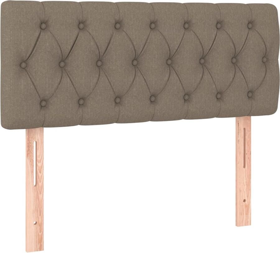 VidaXL Hoofdbord 90x7x78 88 cm stof taupe - Foto 2