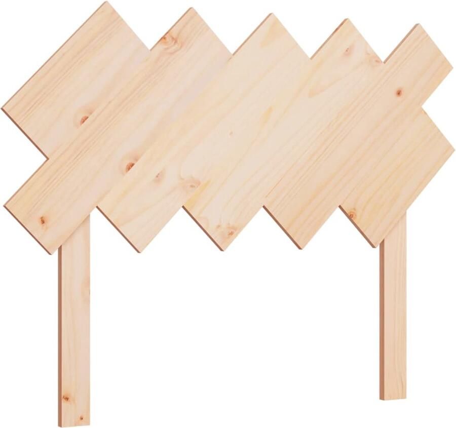 VidaXL Hoofdbord 104x3x80 5 cm massief grenenhout