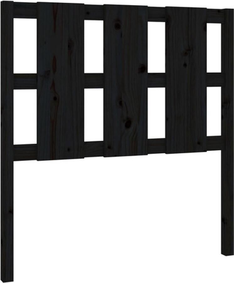 VidaXL Hoofdbord 95 5x4x100 cm massief grenenhout zwart - Foto 17
