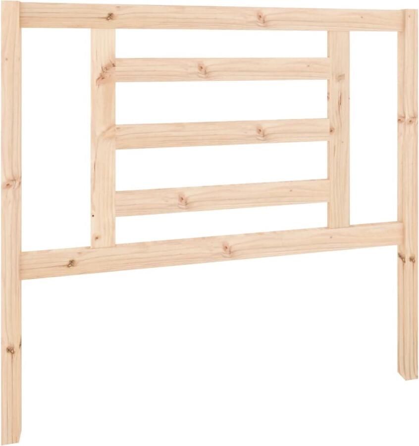 VidaXL Hoofdbord 106x4x100 cm massief grenenhout - Foto 6