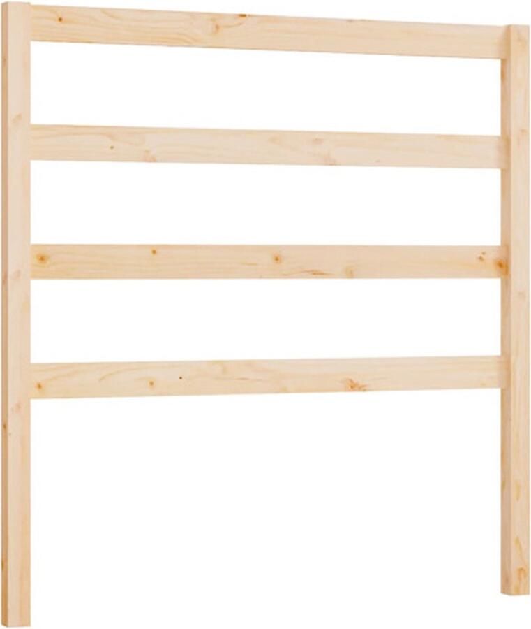 VidaXL Hoofdbord 106x4x100 cm massief grenenhout - Foto 2