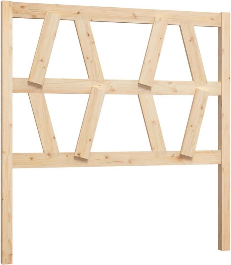 VidaXL Hoofdbord 106x4x100 cm massief grenenhout - Foto 15