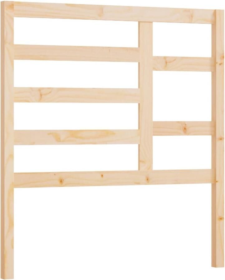 VidaXL Hoofdbord 106x4x104 cm massief grenenhout - Foto 2