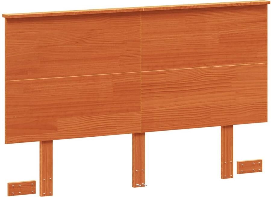 VidaXL Hoofdbord 120 cm massief grenenhout wasbruin - Foto 3