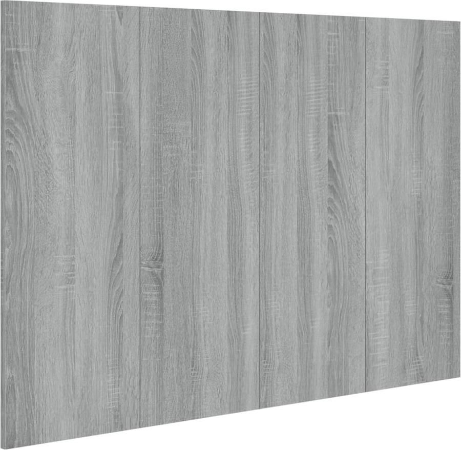 VidaXL Hoofdbord 120x1 5x80 cm bewerkt hout grijs sonoma eikenkleurig