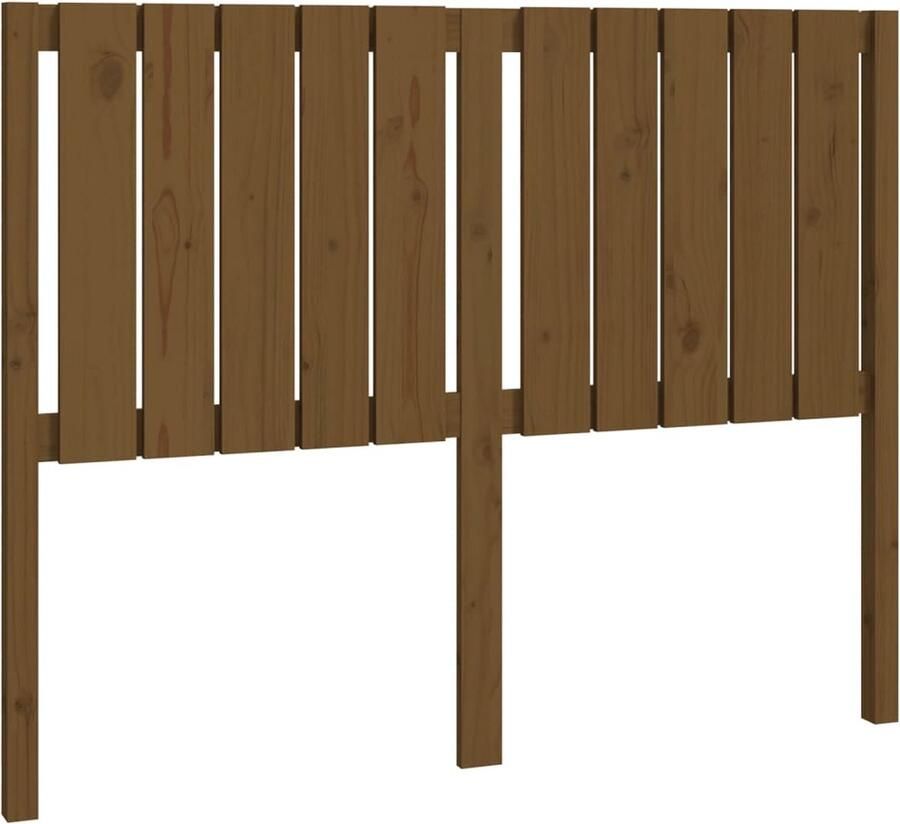 VidaXL Hoofdbord 125 5x4x100 cm massief grenenhout honingbruin - Foto 2