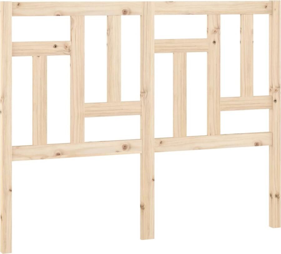 VidaXL Hoofdbord 125 5x4x100 cm massief grenenhout