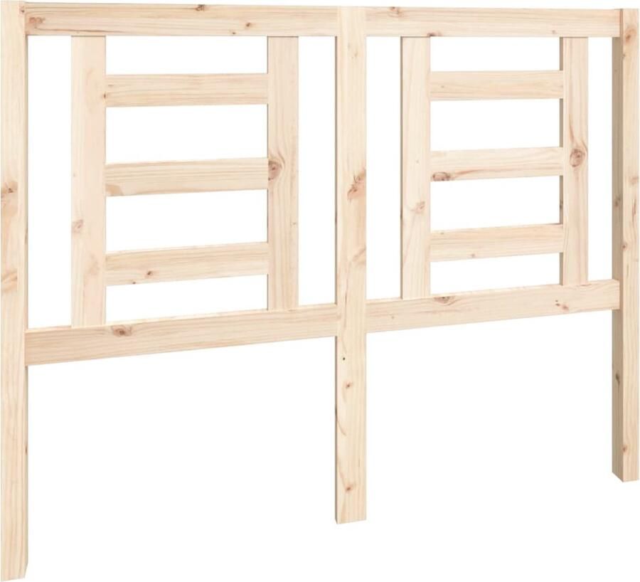 VidaXL Hoofdbord 126x4x100 cm massief grenenhout - Foto 2