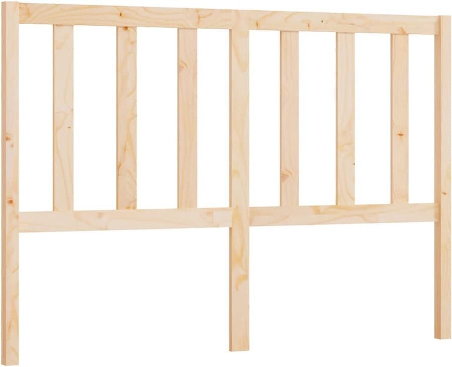 VidaXL Hoofdbord 126x4x100 cm massief grenenhout