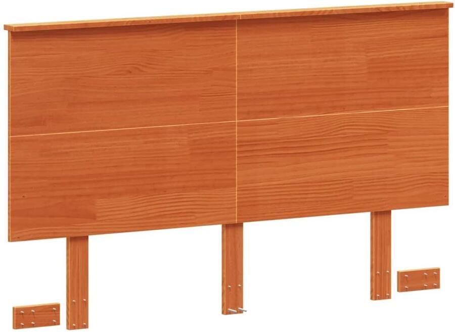 VidaXL Hoofdbord 135 cm massief grenenhout wasbruin - Foto 3