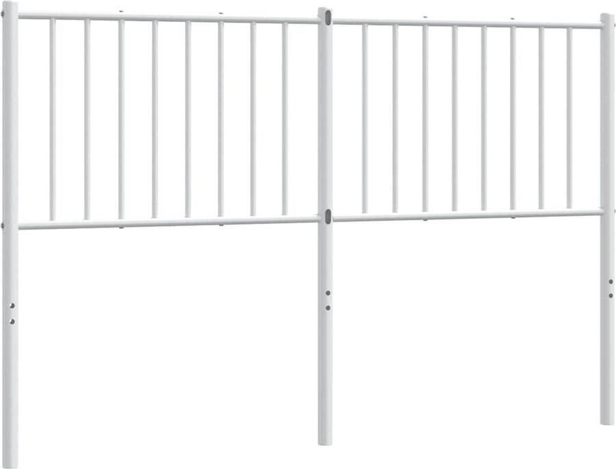 VidaXL Hoofdbord metaal wit 142x3x90 cm - Foto 2