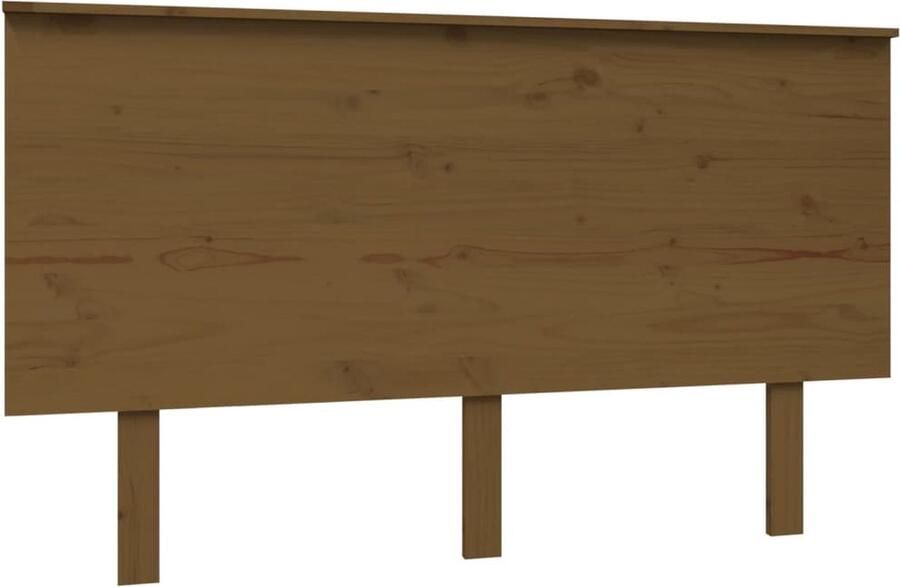 VidaXL Hoofdbord 139x6x82 5 cm massief grenenhout honingbruin
