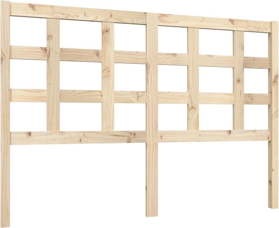 VidaXL Hoofdbord 140 5x4x100 cm massief grenenhout - Foto 2