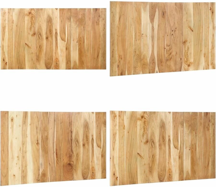 VidaXL Hoofdbord 140 cm massief acaciahout Hoofdeinde Hoofdeinden Bed Hoofdeinde Paneel