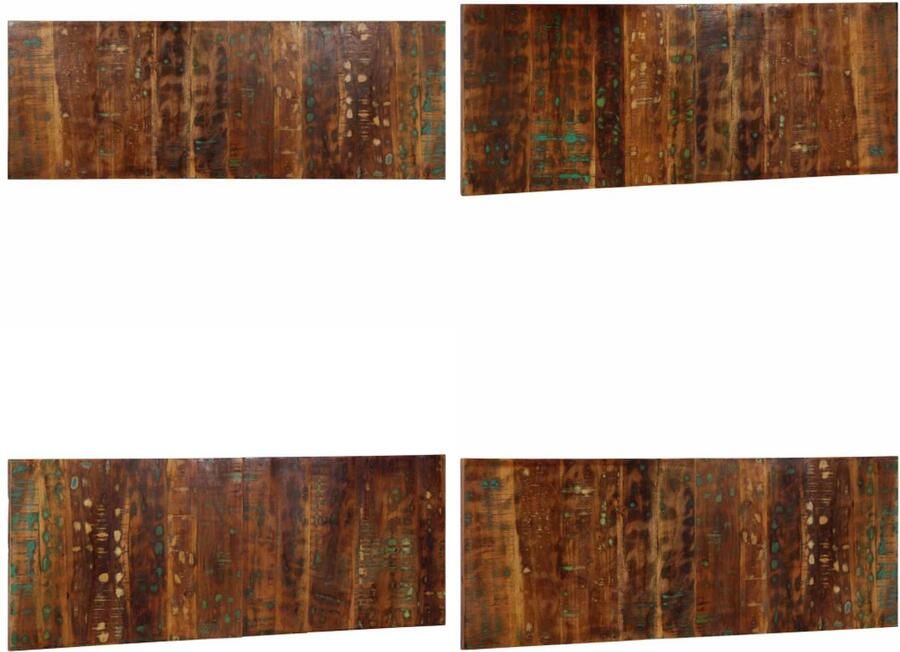 VidaXL Hoofdbord 140 cm massief gerecycled hout meerkleurig Hoofdeinde Hoofdeinden Bed Hoofdeinde Paneel