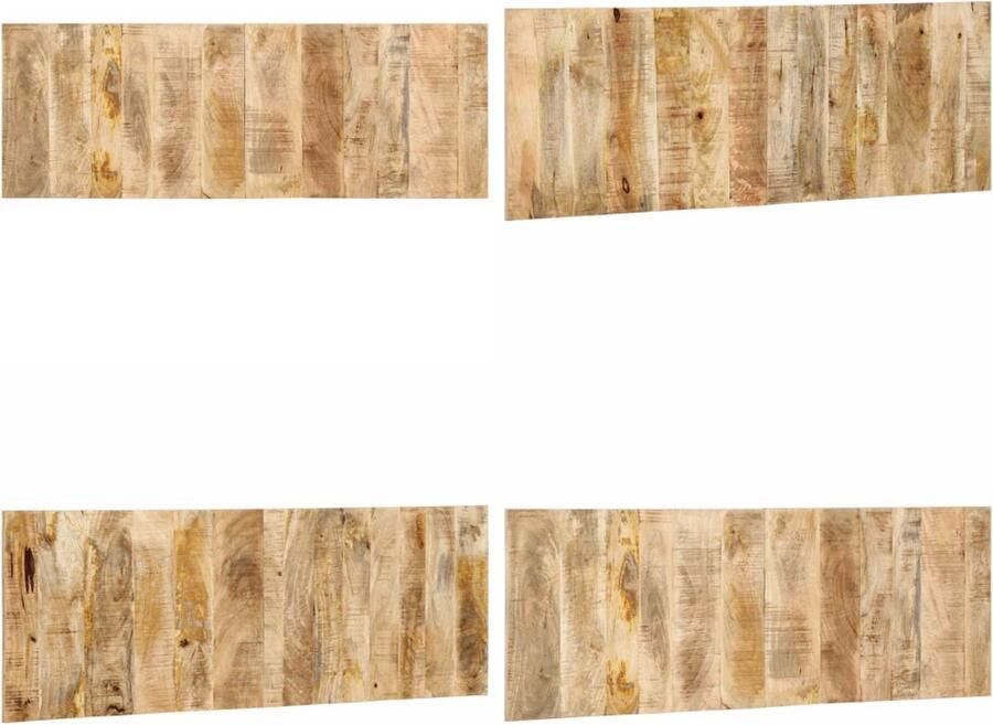 VidaXL Hoofdbord 140 cm massief ruw mangohout Hoofdeinde Hoofdeinden Bed Hoofdeinde Paneel