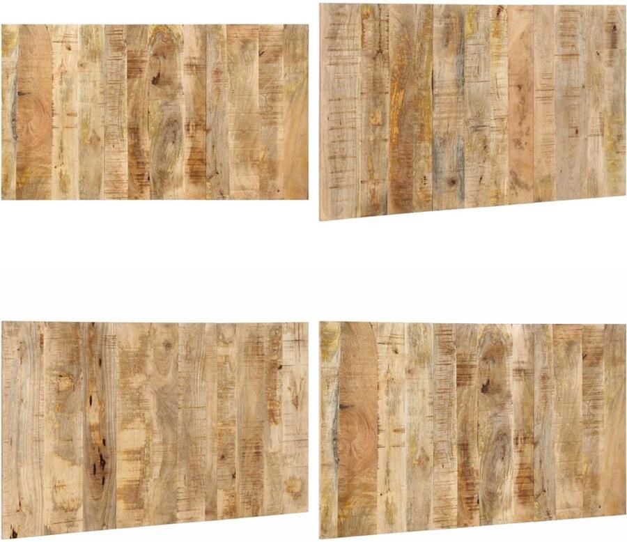 VidaXL Hoofdbord 140 cm massief ruw mangohout Hoofdeinde Hoofdeinden Bed Hoofdeinde Paneel