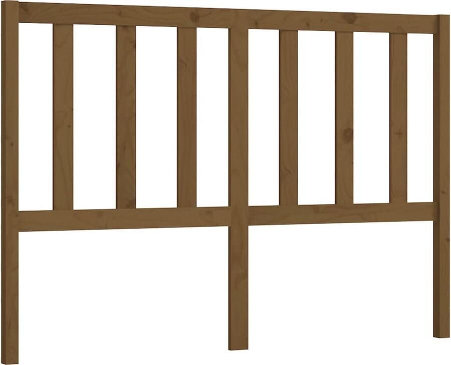 VidaXL Hoofdbord 141x4x100 cm massief grenenhout honingbruin - Foto 3