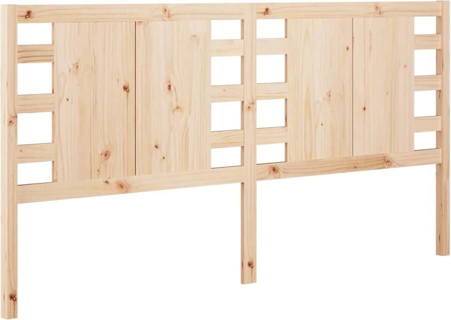 VidaXL Hoofdbord 141x4x100 cm massief grenenhout - Foto 2