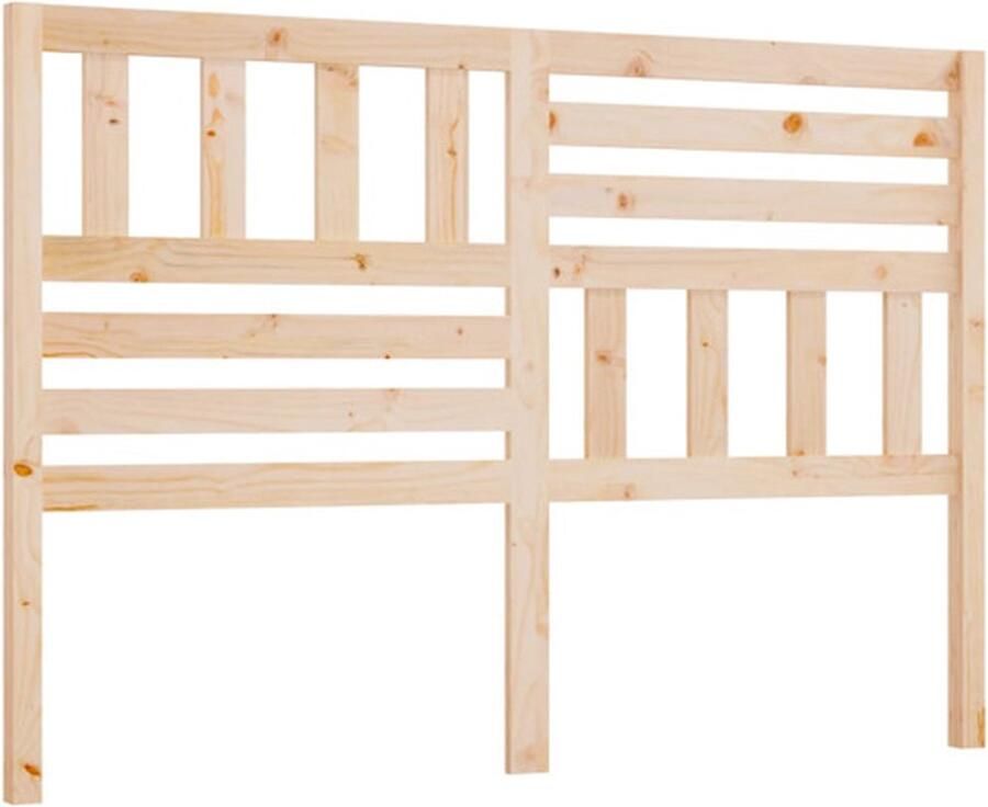 VidaXL Hoofdbord 141x4x100 cm massief grenenhout - Foto 3