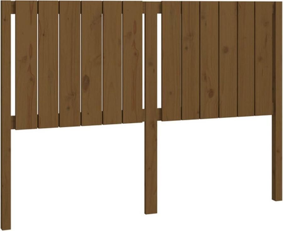 VidaXL Hoofdbord 145 5x4x100 cm massief grenenhout honingbruin - Foto 5