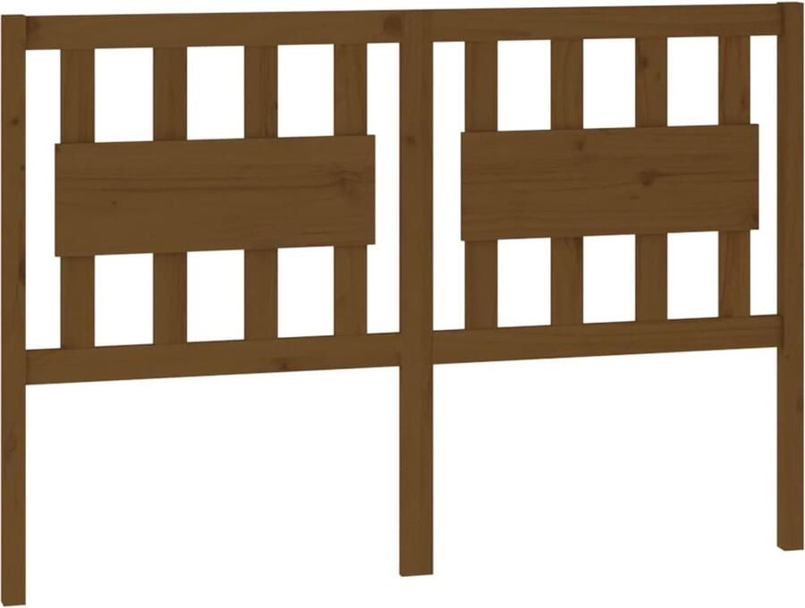 VidaXL Hoofdbord 145 5x4x100 cm massief grenenhout honingbruin - Foto 2