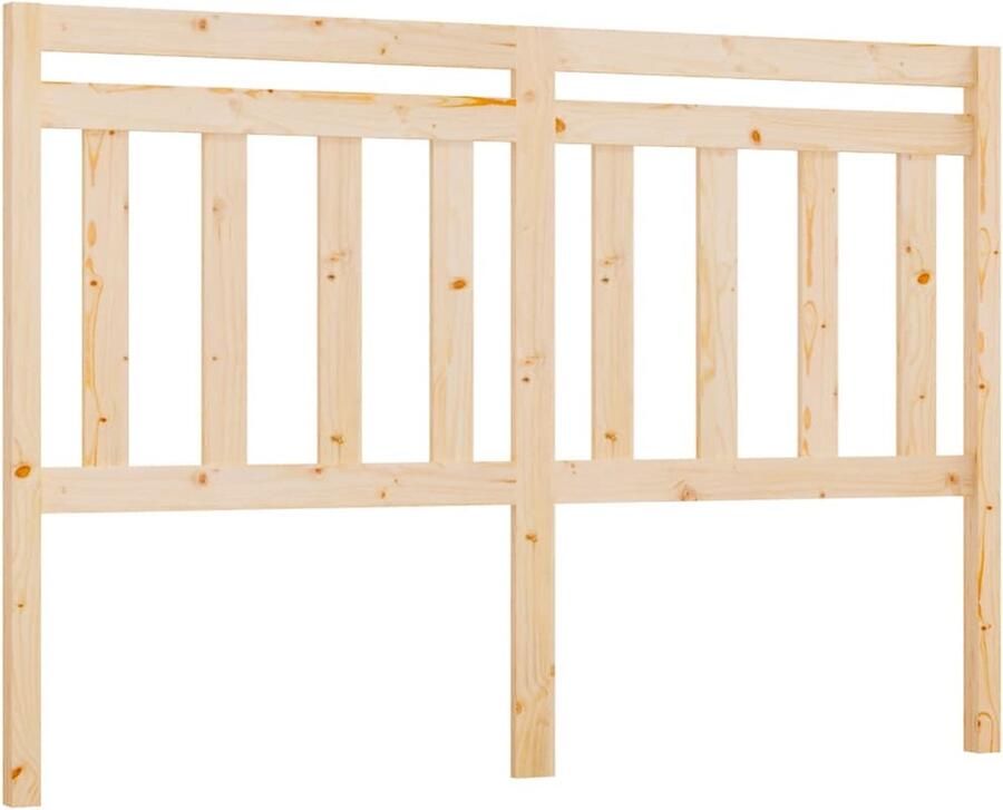 VidaXL Hoofdbord 146x4x100 cm massief grenenhout - Foto 2