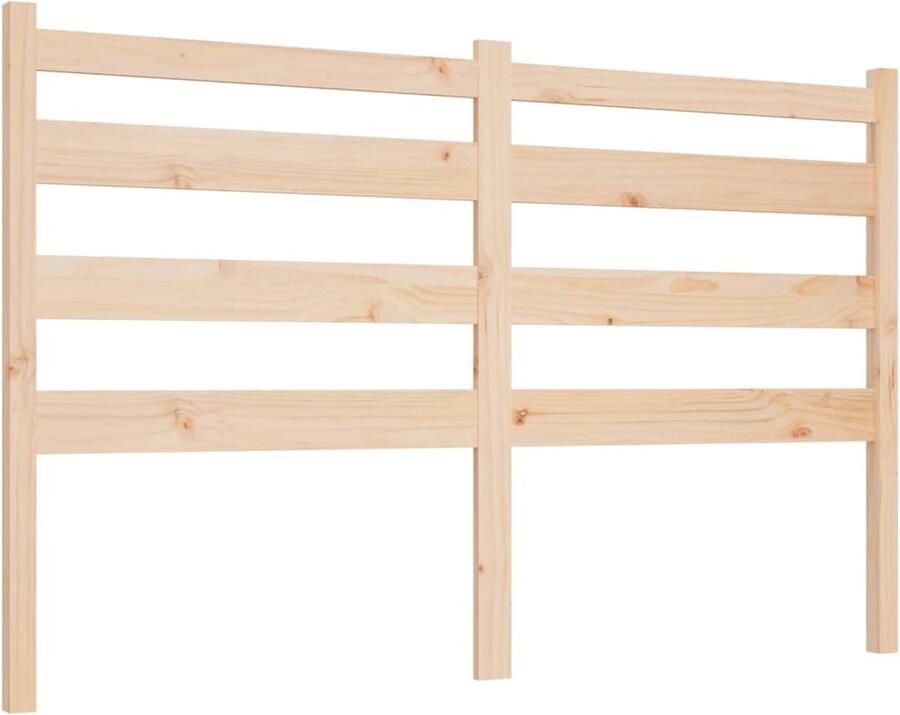 VidaXL Hoofdbord 206x4x100 cm massief grenenhout