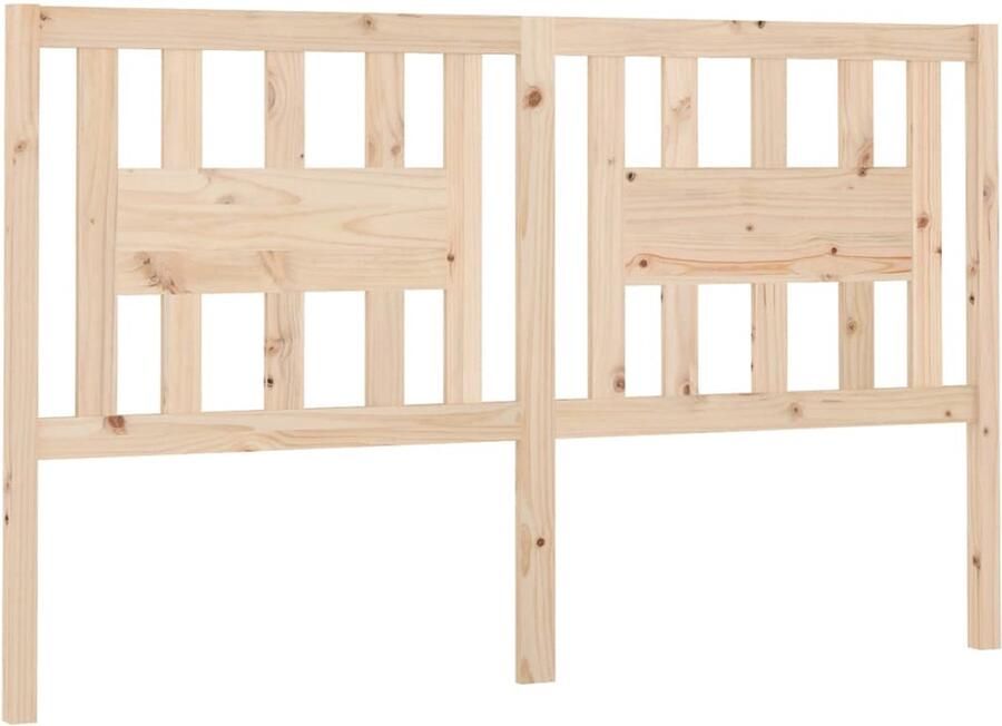 VidaXL Hoofdbord 126x4x100 cm massief grenenhout