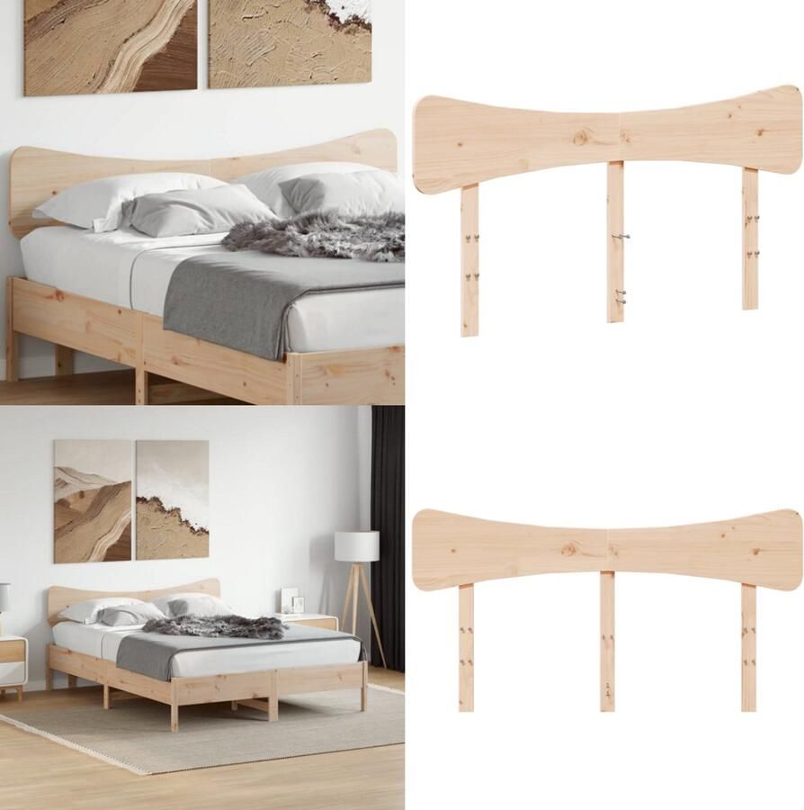 VidaXL Hoofdbord 150 cm massief grenenhout Hoofdbord Hoofdborden Bed Hoofdbord Bedhoofdbord