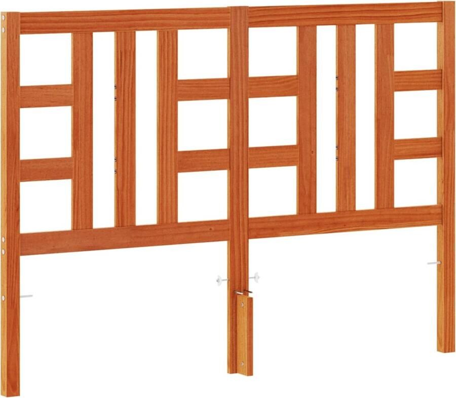 VidaXL Hoofdbord 150 cm massief grenenhout wasbruin - Foto 3