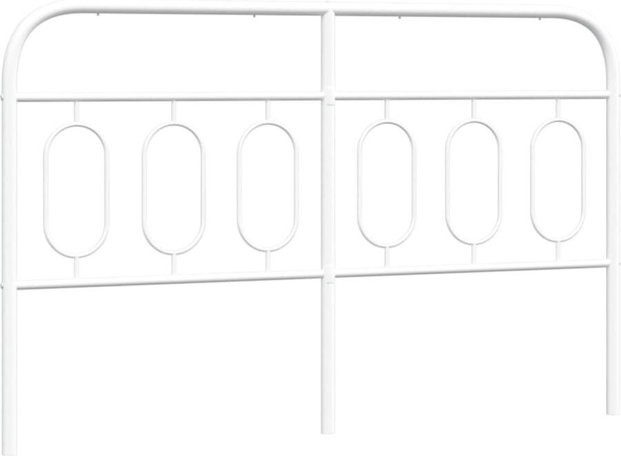 VidaXL Hoofdbord 150 cm metaal wit