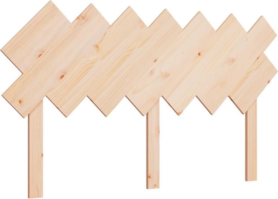 VidaXL Hoofdbord 141x3x80 5 cm massief grenenhout