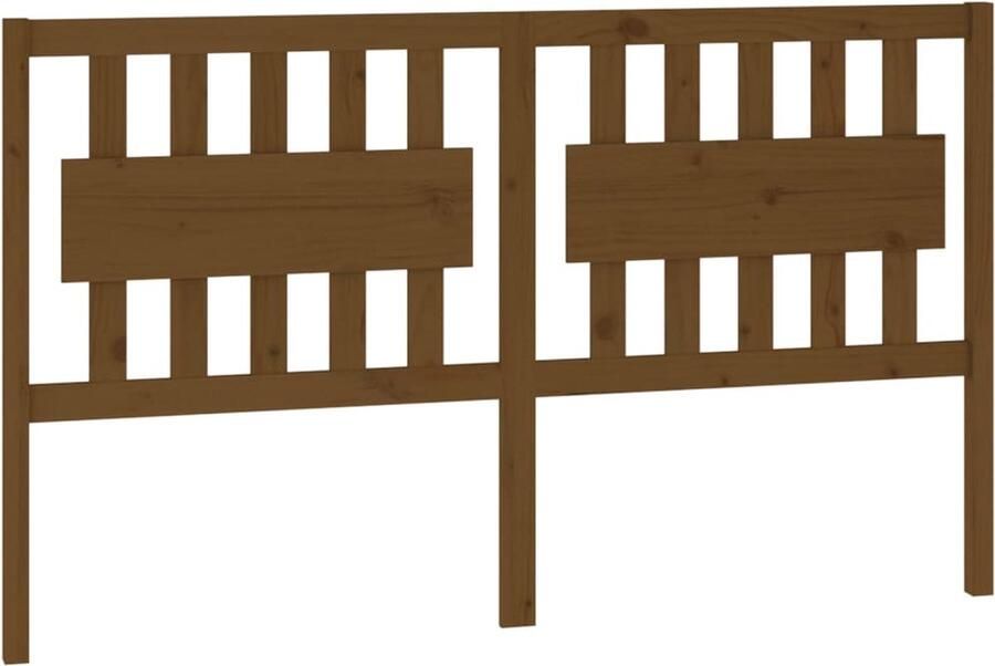 VidaXL Hoofdbord 165 5x4x100 cm massief grenenhout honingbruin - Foto 2